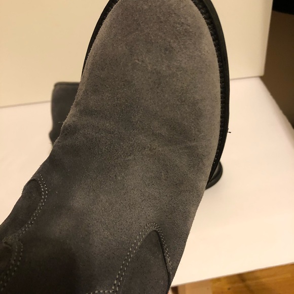 Leopardo Principi Womens Grey Suede Ankle Bootie 37 - Picture 6 of 11